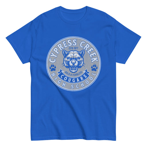 Cypress Creek High School Cougars Royal Blue Classic Unisex T-shirt 219