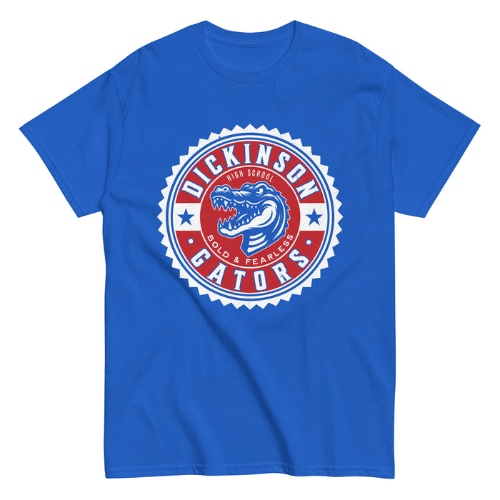 Dickinson High School Gators Royal Blue Classic Unisex T-shirt 203