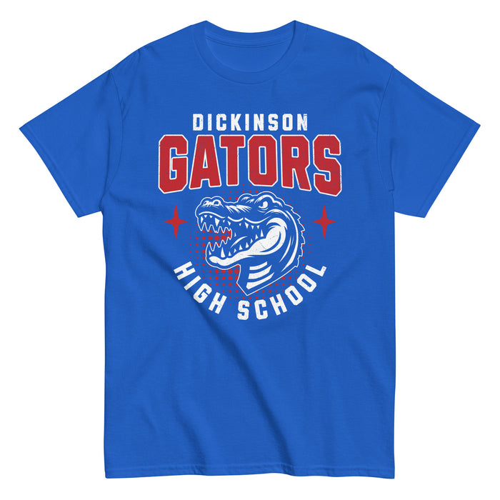 Dickinson High School Gators Royal Blue Classic Unisex T-shirt 204