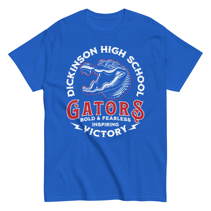 Dickinson High School Gators Royal Blue Classic Unisex T-shirt 206