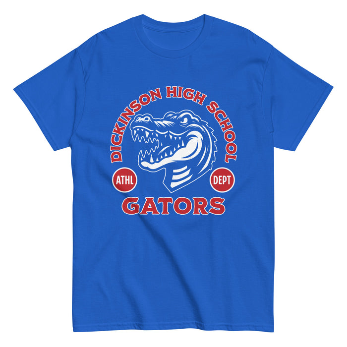 Dickinson High School Gators Royal Blue Classic Unisex T-shirt 208