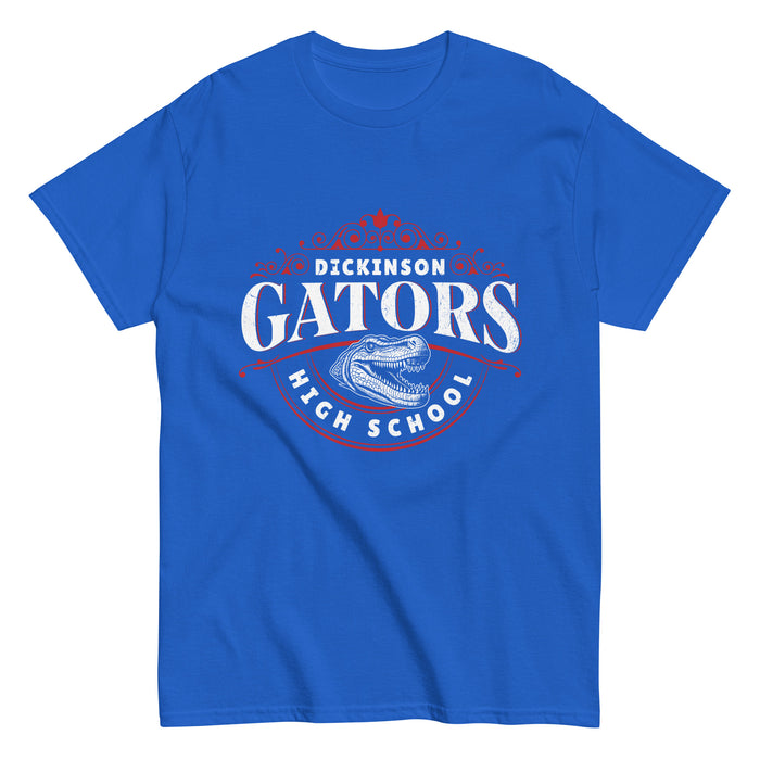 Dickinson High School Gators Royal Blue Classic Unisex T-shirt 211