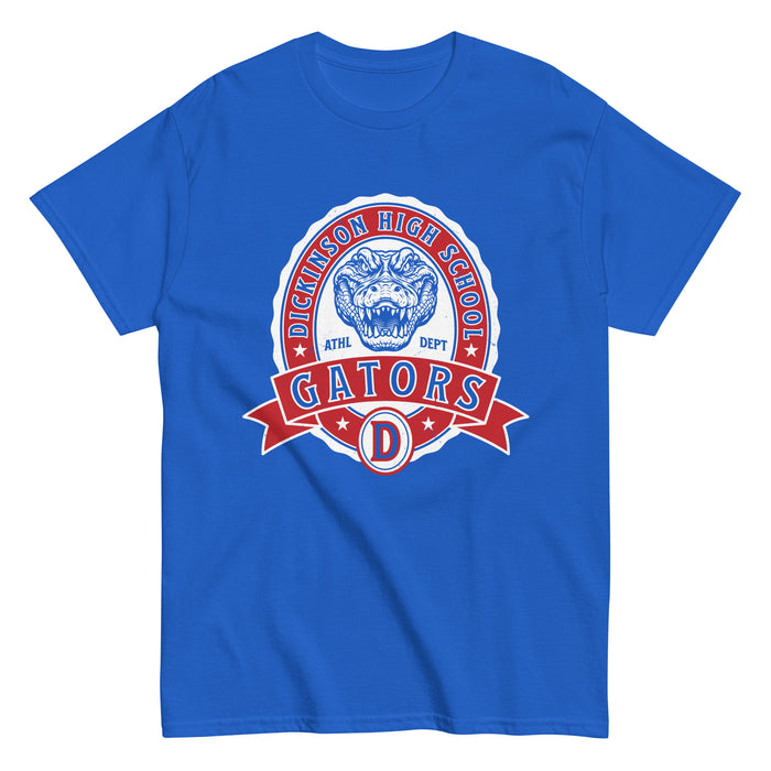 Dickinson High School Gators Royal Blue Classic Unisex T-shirt 212