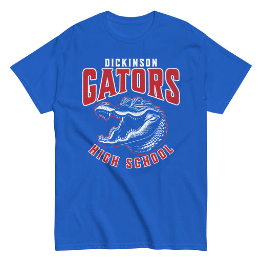 Dickinson High School Gators Royal Blue Classic Unisex T-shirt 213