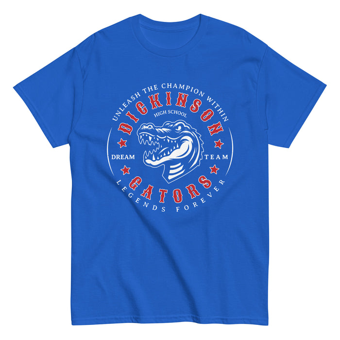 Dickinson High School Gators Royal Blue Classic Unisex T-shirt 214