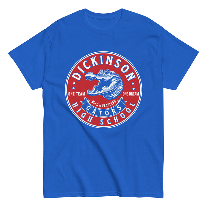 Dickinson High School Gators Royal Blue Classic Unisex T-shirt 215