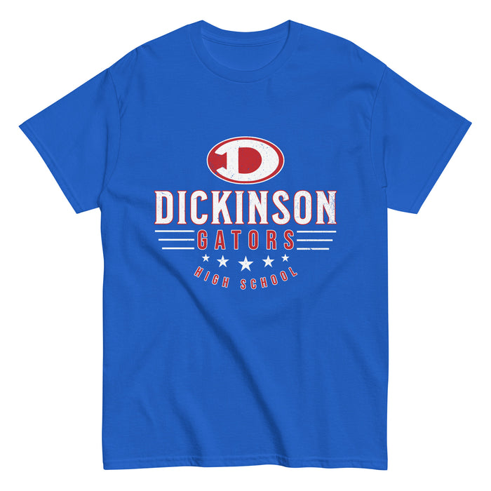 Dickinson High School Gators Royal Blue Classic Unisex T-shirt 217