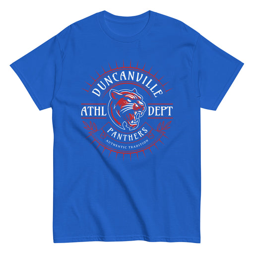 Duncanville High School Panthers Royal Blue Classic Unisex T-shirt 201