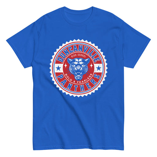 Duncanville High School Panthers Royal Blue Classic Unisex T-shirt 203