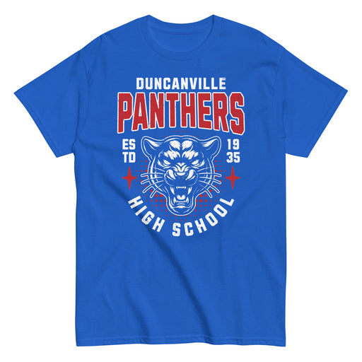 Duncanville High School Panthers Royal Blue Classic Unisex T-shirt 204