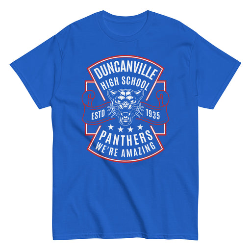 Duncanville High School Panthers Royal Blue Classic Unisex T-shirt 207