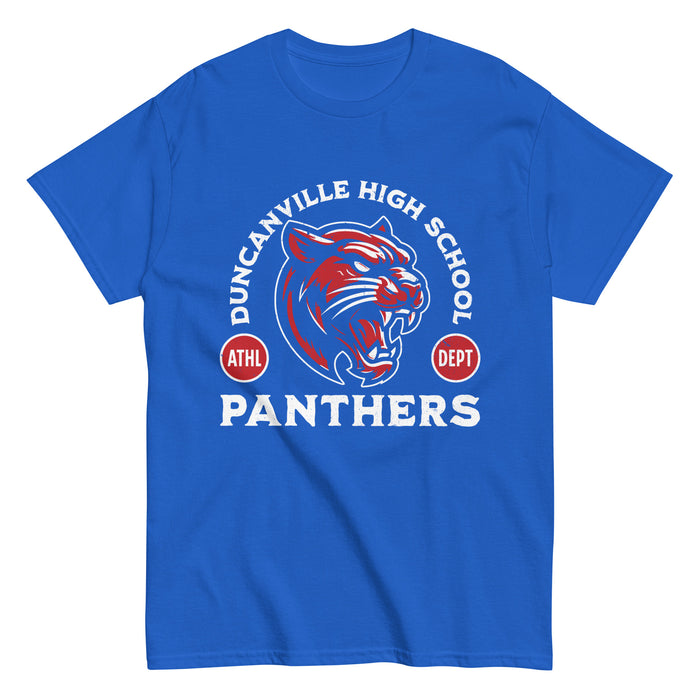 Duncanville High School Panthers Royal Blue Classic Unisex T-shirt 208