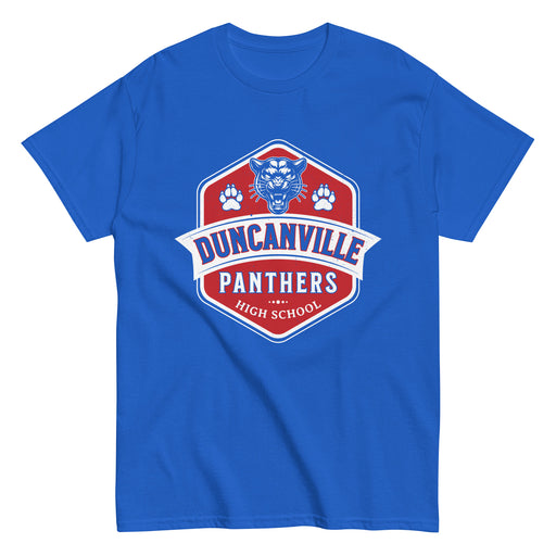 Duncanville High School Panthers Royal Blue Classic Unisex T-shirt 209