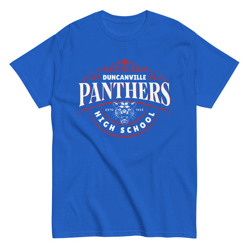 Duncanville High School Panthers Royal Blue Classic Unisex T-shirt 211