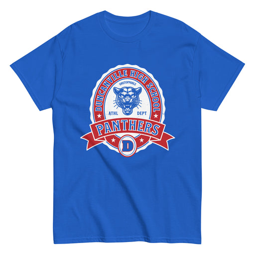 Duncanville High School Panthers Royal Blue Classic Unisex T-shirt 212