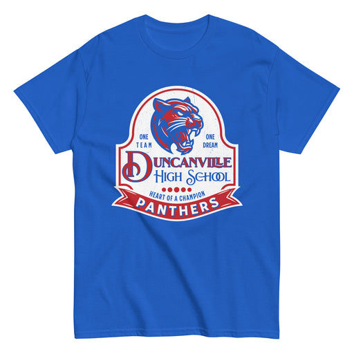 Duncanville High School Panthers Royal Blue Classic Unisex T-shirt 219