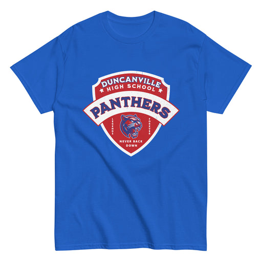 Duncanville High School Panthers Royal Blue Classic Unisex T-shirt 221