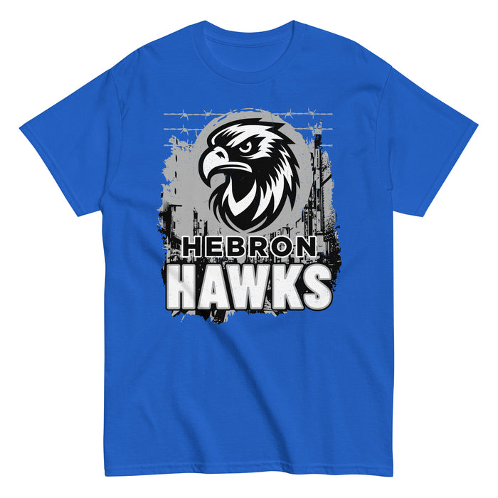 Hebron High School Hawks Royal Blue Classic Unisex T-shirt 202