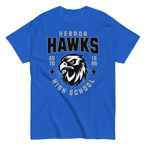 Hebron High School Hawks Royal Blue Classic Unisex T-shirt 204