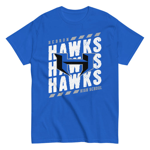 Hebron High School Hawks Royal Blue Classic Unisex T-shirt 223