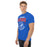 Side view of Dickinson High School Gators Royal Blue Classic Unisex T-shirt 204