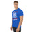 Side view of Dickinson High School Gators Royal Blue Classic Unisex T-shirt 205