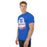 Side view of Dickinson High School Gators Royal Blue Classic Unisex T-shirt 219