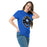 Woman wearing New Caney High School Eagles Royal Blue Classic Unisex T-shirt 215