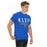 Man wearing a Klein High School Bearkats Classic Unisex Royal T-shirt 03a