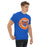 Man wearing a Grand Oaks High School Grizzlies Classic Unisex Royal T-shirt 02a