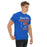 Man wearing a Grand Oaks High School Grizzlies Classic Unisex Royal T-shirt 08a