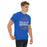 Man wearing a Grand Oaks High School Grizzlies Classic Unisex Royal T-shirt 10a