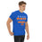 Man wearing a Grand Oaks High School Grizzlies Classic Unisex Royal T-shirt 23a