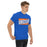 Man wearing a Grand Oaks High School Grizzlies Classic Unisex Royal T-shirt 84a