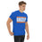 Man wearing a Grand Oaks High School Grizzlies Classic Unisex Royal T-shirt 98a