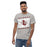 Man wearing Lewisville High School Farmers Grey Classic Unisex T-shirt 223