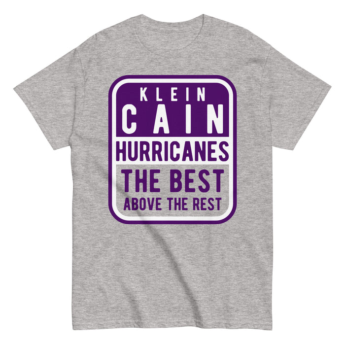 Klein Cain High School Hurricanes Sport Grey Classic T-shirt 01