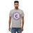 Man wearing a Klein Cain High School Hurricanes Sport Grey Classic T-shirt 215a