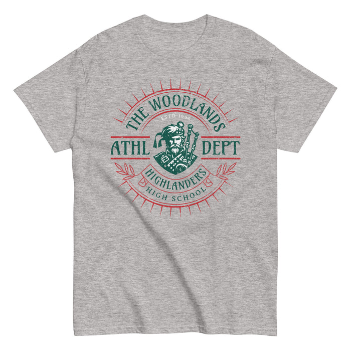 The Woodlands High School Highlanders Sport Grey Classic Unisex T-shirt 220