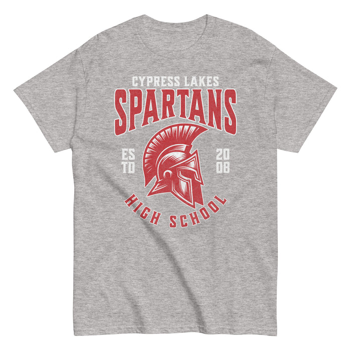 Cypress Lakes High School Spartans Sport Grey Classic Unisex T-shirt 213