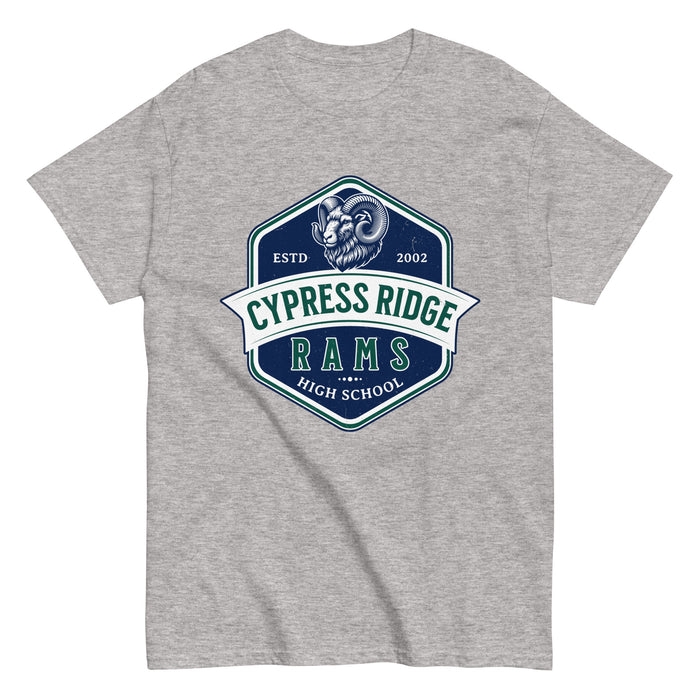 Cypress Ridge High School Rams Sport Grey Classic Unisex T-shirt 209