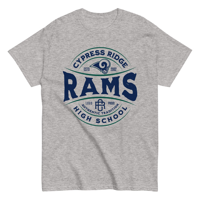 Cypress Ridge High School Rams Sport Grey Classic Unisex T-shirt 218