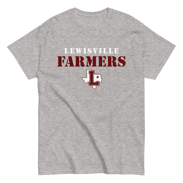 Lewisville High School Farmers Grey Classic Unisex T-shirt 222