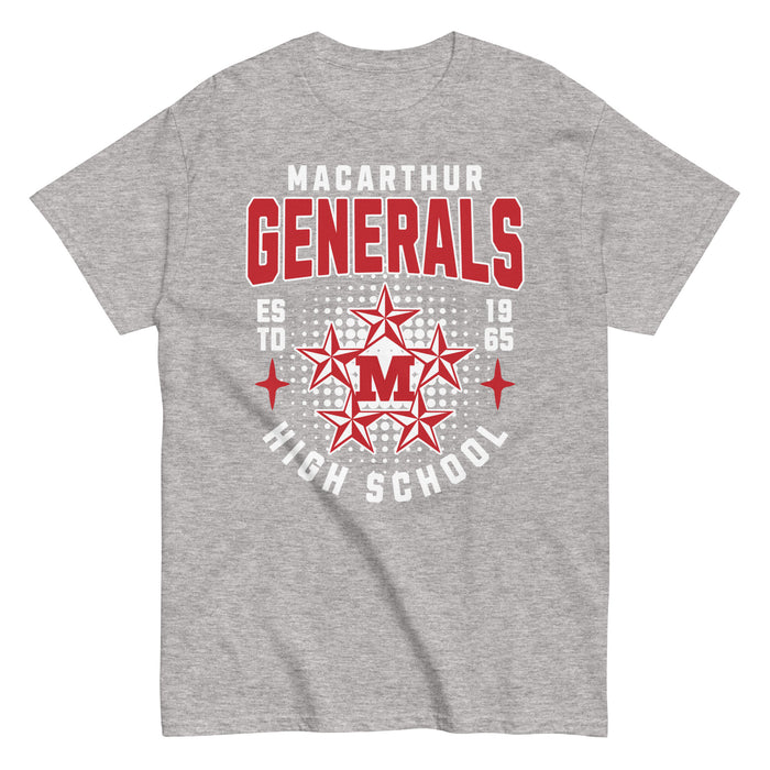 MacArthur High School Generals Grey Classic Unisex T-shirt 204