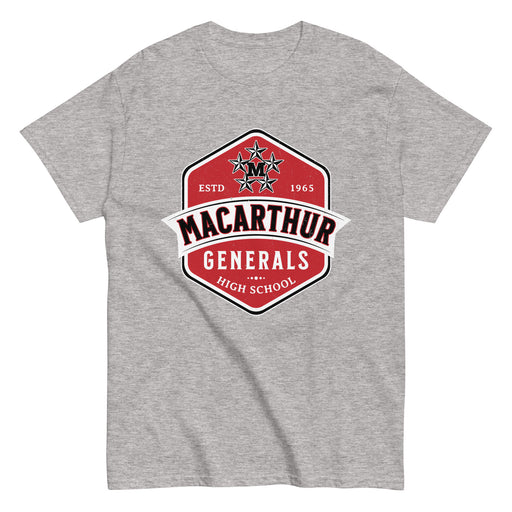 MacArthur High School Generals Grey Classic Unisex T-shirt 209