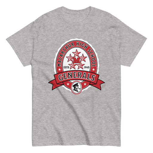 MacArthur High School Generals Grey Classic Unisex T-shirt 212