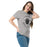 Woman wearing Martin High School Warriors Grey Classic Unisex T-shirt 201