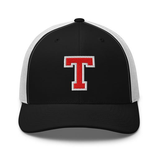 Tomball High School Cougars Trucker Cap 210 - black and white