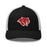 Tomball High School Cougars Trucker Cap 211 - Black and white