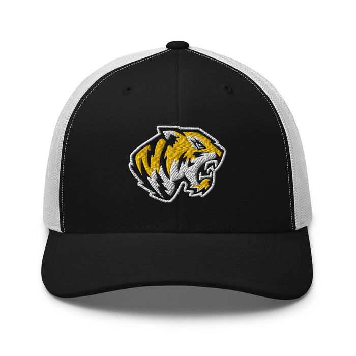 Tomball West High School Tigers Trucker Cap 202 - balck and white